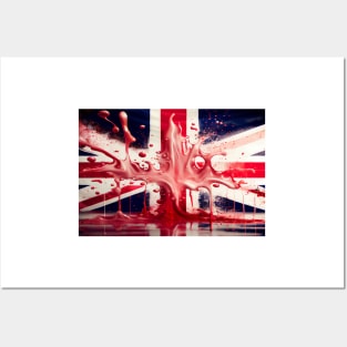 National Nations Flags - United Kingdom Flag - The Union Jack Flag Posters and Art